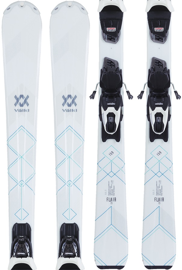 Volkl Flair 73 Women's Skis 159cm White 3P Motion TP Light 2017